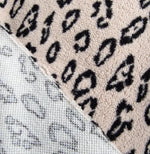 Teddyplüsch Fleece Leopard Hellbeige