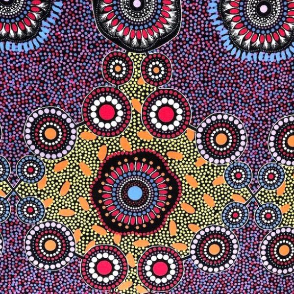 MEETING PLACES Aborigines Stoff aus Australien