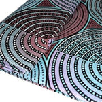 MINT METALLIC CIRCLES Osikani Stoff