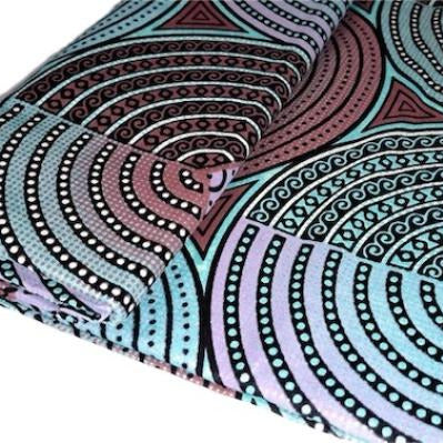 MINT METALLIC CIRCLES Osikani Stoff