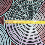 MINT METALLIC CIRCLES Osikani Stoff
