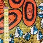 OLIVE FLOWER GARDEN  Osikani Stoff