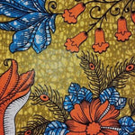 OLIVE FLOWER GARDEN  Osikani Stoff