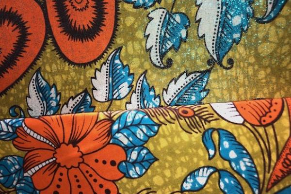 OLIVE FLOWER GARDEN  Osikani Stoff