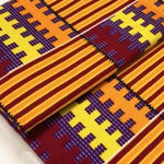 ORANGE-RED kente