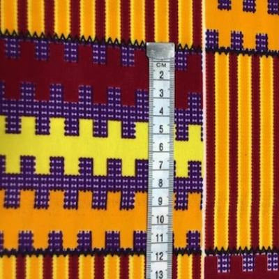 ORANGE-RED kente