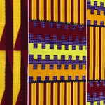 ORANGE-RED kente