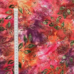 ORANGE - Northwest Sunset - Batikstoff aus Indonesien