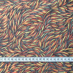ORANGE BUSH YAM Aborigines Stoff aus Australien