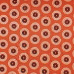 ORANGE-DOTS-Afrikanischer-Shweshwe-Stoff-