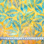 ORANGE PETROL - Chrome - Batikstoff aus Indonesien