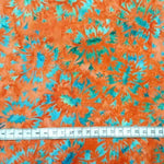 ORANGE PETROL - Madrid - Batikstoff aus Indonesien