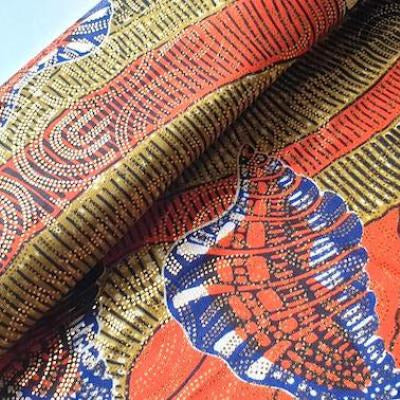 ORANGE SHELL Osikani Stoff