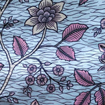 Wax Print Stoff Baumwolle pastell EMBELLISHED floral – Meterware afrikanisch Pastel Flowers EMBELLISHED