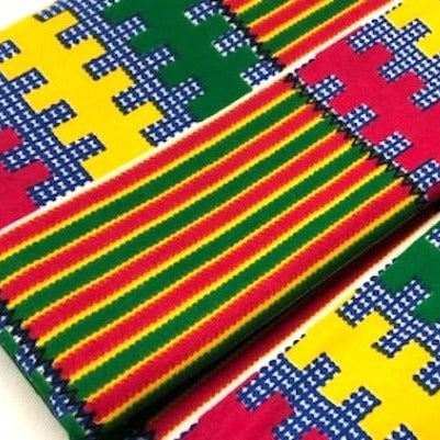 PINK-GREEN kente