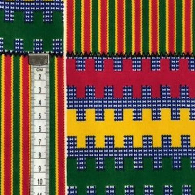 PINK-GREEN kente