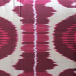 PINK ORNAMENT Usbekischer Ikat Stoff