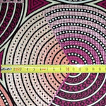 PINK SILVER CIRCLES Osikani Stoff