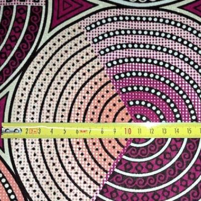 PINK SILVER CIRCLES Osikani Stoff