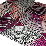 PINK SILVER CIRCLES Osikani Stoff