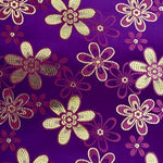 PURPLE-FLOWER Afrikanisches Kopftuch