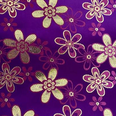 PURPLE-FLOWER Afrikanisches Kopftuch