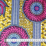 PURPLE ROLLER COASTER Waxprint Stoff