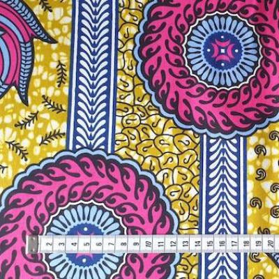 PURPLE ROLLER COASTER Waxprint Stoff