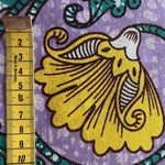 PURPLE YELLOW FLOWER Osikani Stoff