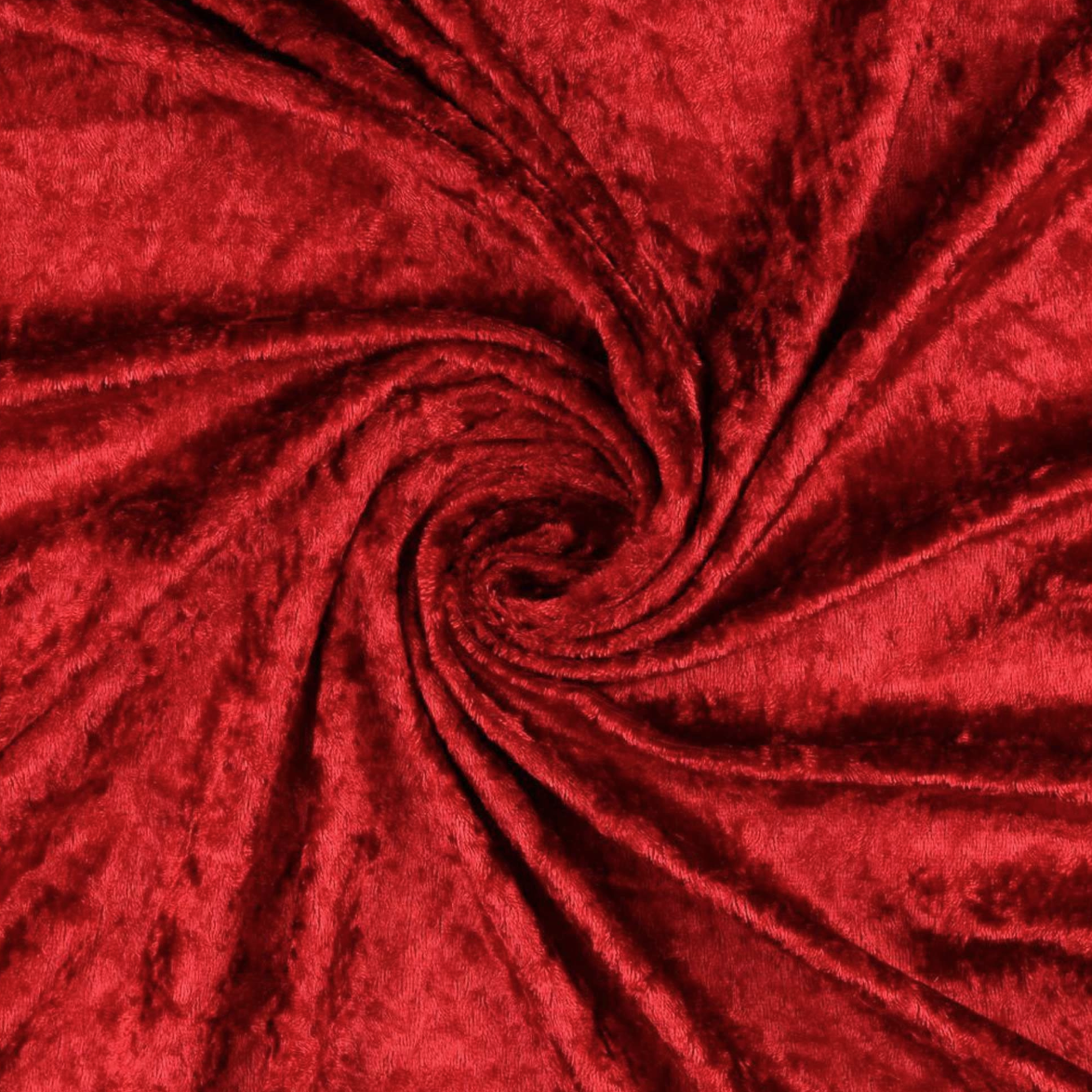 Pannesamt "Dunkelrot" - Meterware