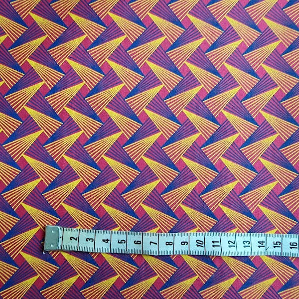 Südafrikanischer Shweshwe Stoff Pink Fan Pattern von Da Gama Textiles