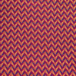 Original Shweshwe Stoff Pink Fan Pattern mit geometrischem Fächermuster in Pink und Gelb