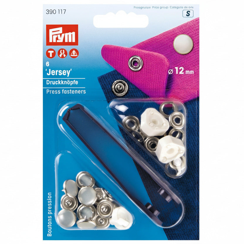 Prym Druckknöpfe "Jersey Perlmutt" - Ø 12 mm - 6 Stück