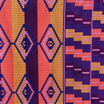 RAINBOW-MOSAIC-Afrikanischer-Kente-Stoff