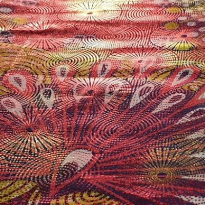 RED-GOLD METALLIC-Osikani Stoff