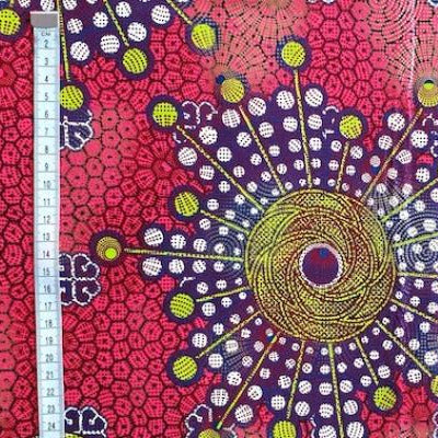 RED-GOLD-METALLIC-Osikani Stoff