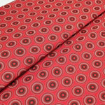 RED DANDELION-Afrikanischer-Shweshwe-Stoff-