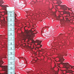 RED-FLOWER-Afrikanischer-Shweshwe-Stoff-