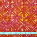 RED ORANGE - Chrome - Batikstoff aus Indonesien