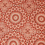 RED ORNAMENT Afrikanischer-Shweshwe-Stoff-