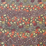 RED WILD SEED & WATERHOLE Aborigines Stoff aus Australien