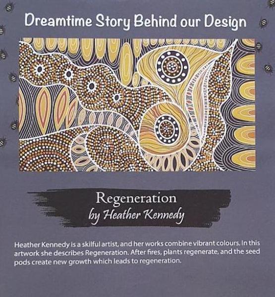 PURPLE REGENERATION Aborigines Stoff aus Australien