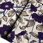 Afrikanischer Wax Print Stoff Baumwolle ROMANTIC FLOWERS | Meterware