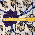 Afrikanischer Wax Print Stoff Baumwolle ROMANTIC FLOWERS | Meterware