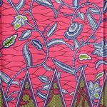 Afrikanischer Wax Print Stoff Baumwolle ROSE ORCHID | MeterwareROSE ORCHID Waxprint Stoff