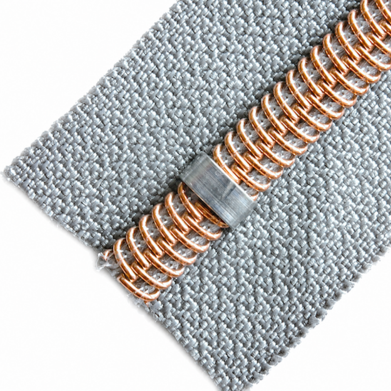 Stopper für Reissverschluss mit 6,5 mm Raupe – Silber, 10 Stück