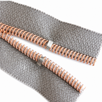 Stopper für Reissverschluss mit 4 mm Raupe – Silber, 10 Stück