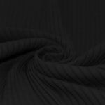 Breitcord Rippjersey Baumwolle Schwarz | Meterware