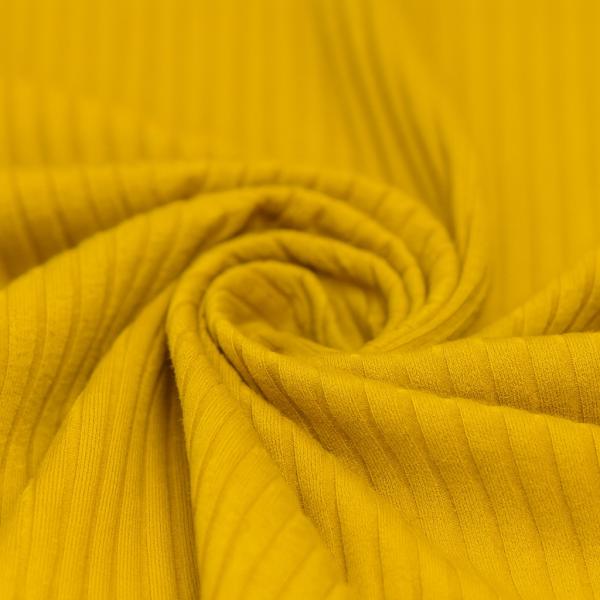 Breitcord Rippjersey Baumwolle Ocker | Meterware