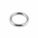 Runder Karabiner Nickel - Ø 32 mm